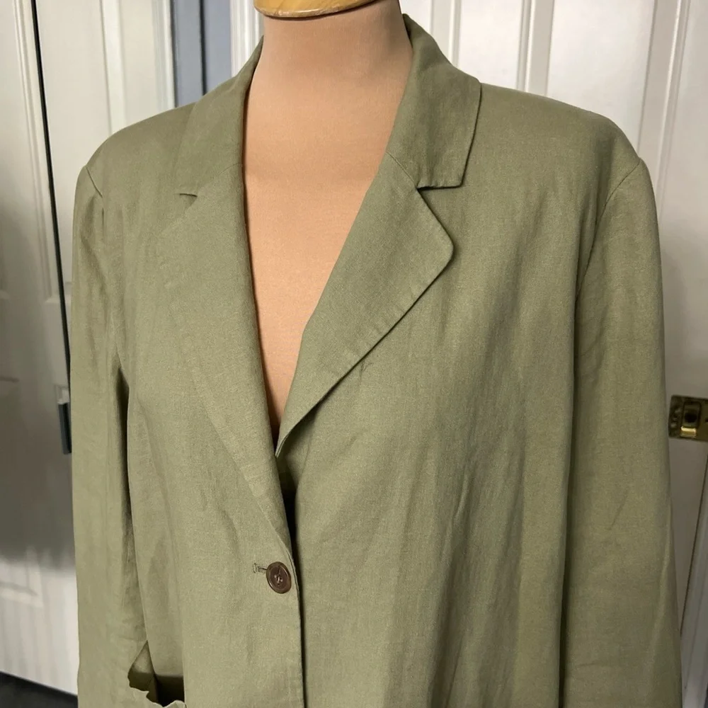 TREASURE & BOND Olive Green Blazer Jacket - Picture 2 of 9